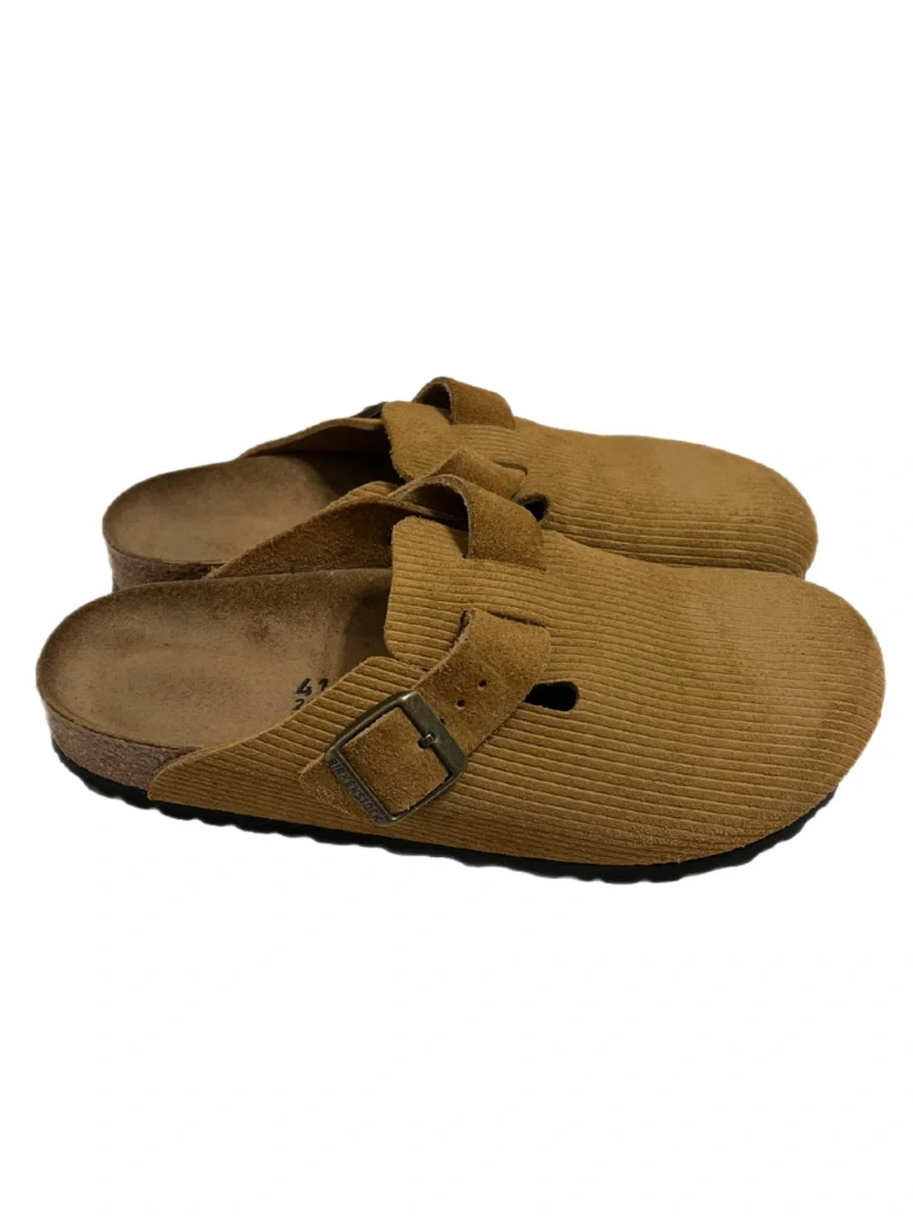Birkenstock Boston Corduroy Suede Clog Light Brown Men’s 41